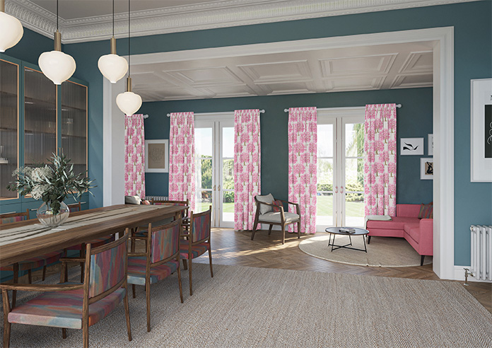 Classic Woodland, Pink Blossom - Made to Measure Curtains - Image 8